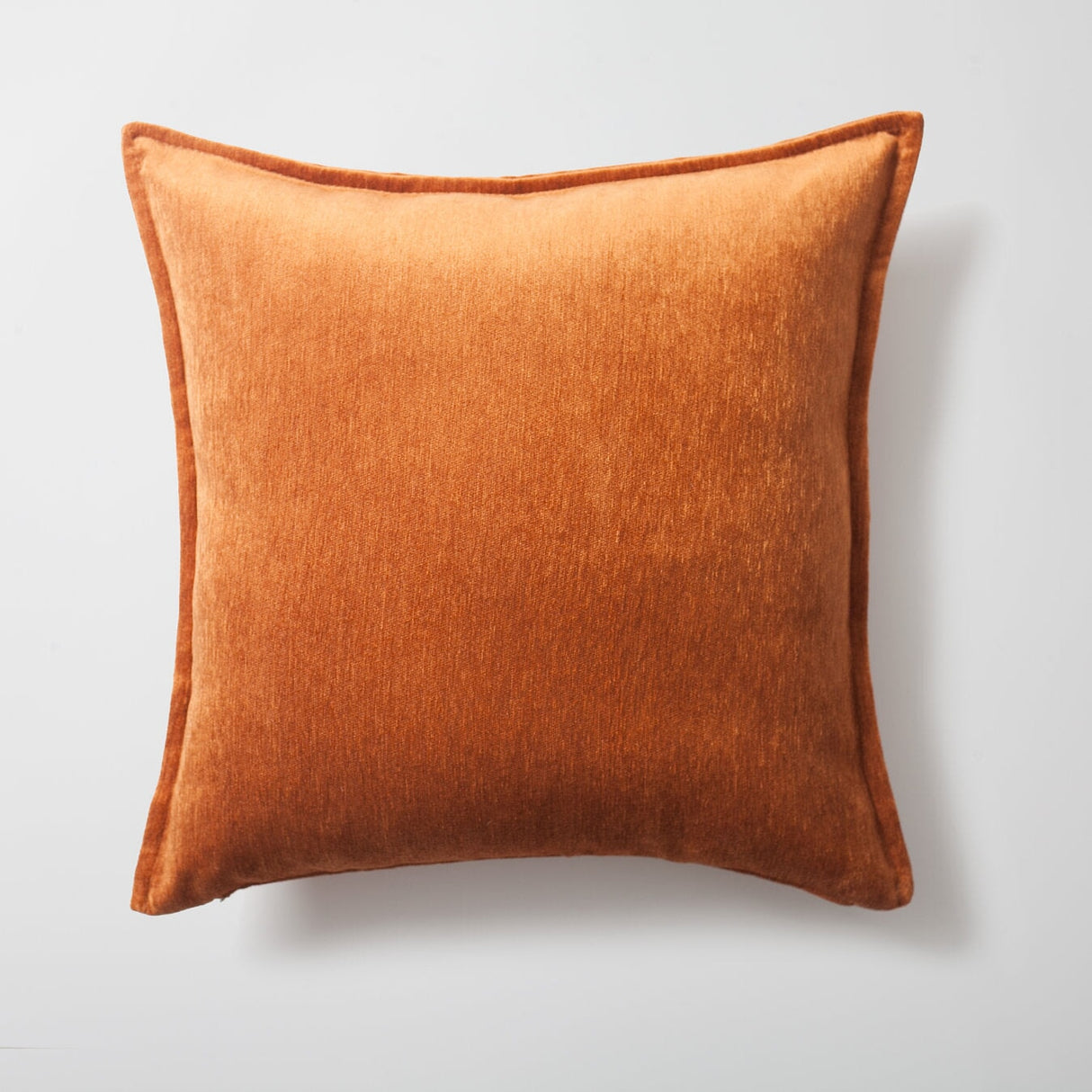 Bed Runner and 6 Pieces Orange and Beige Pillow Set