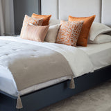100% Linen Tasseled Bed Runner