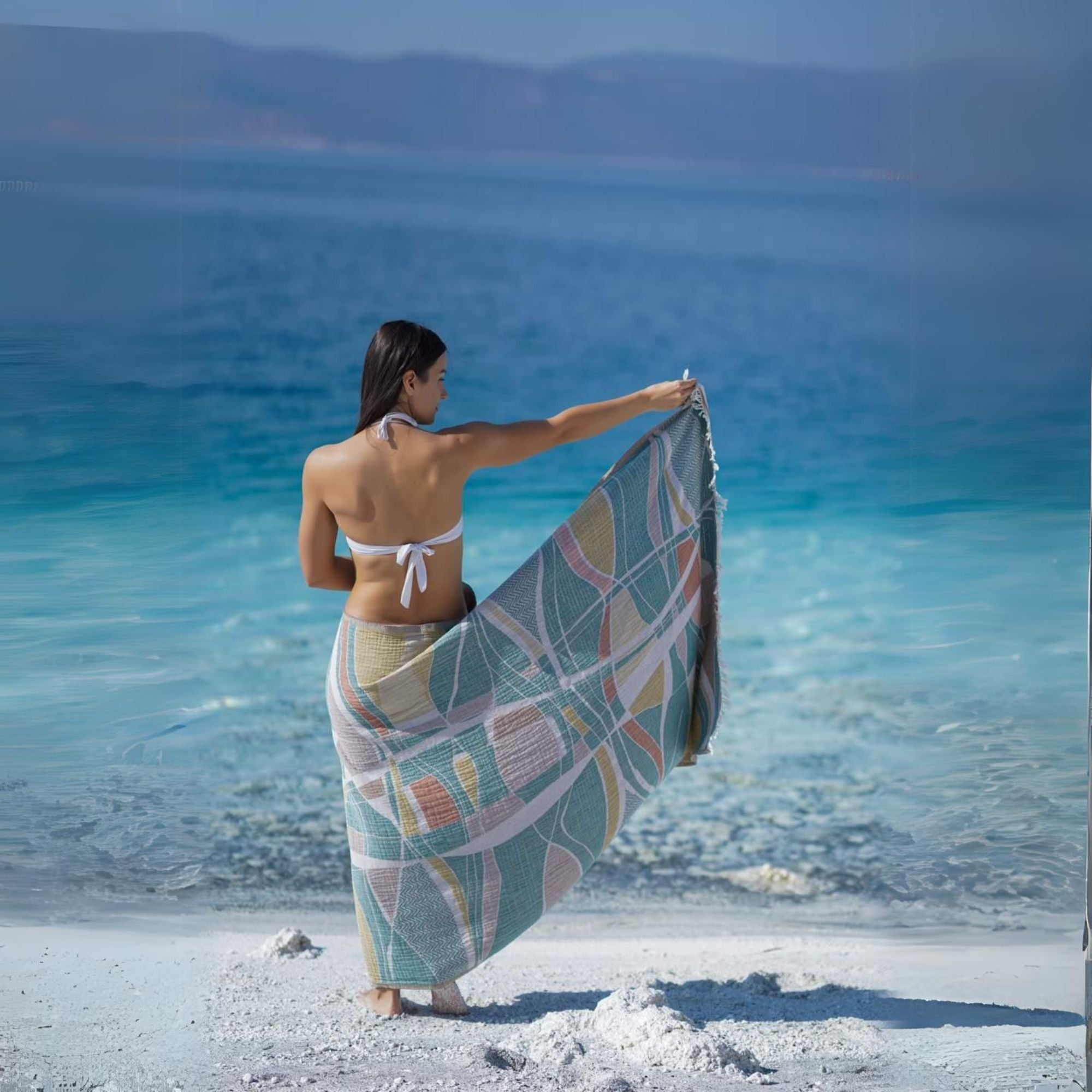 Urla 100% Cotton Turkish Beach Towel and Blanket