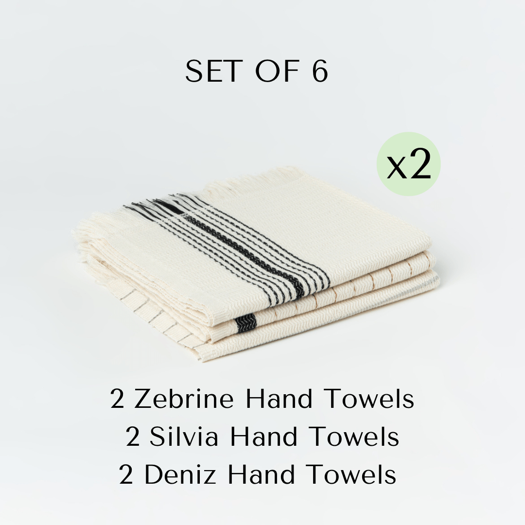Zebrine-Silvia-Deniz Hand Towels Set