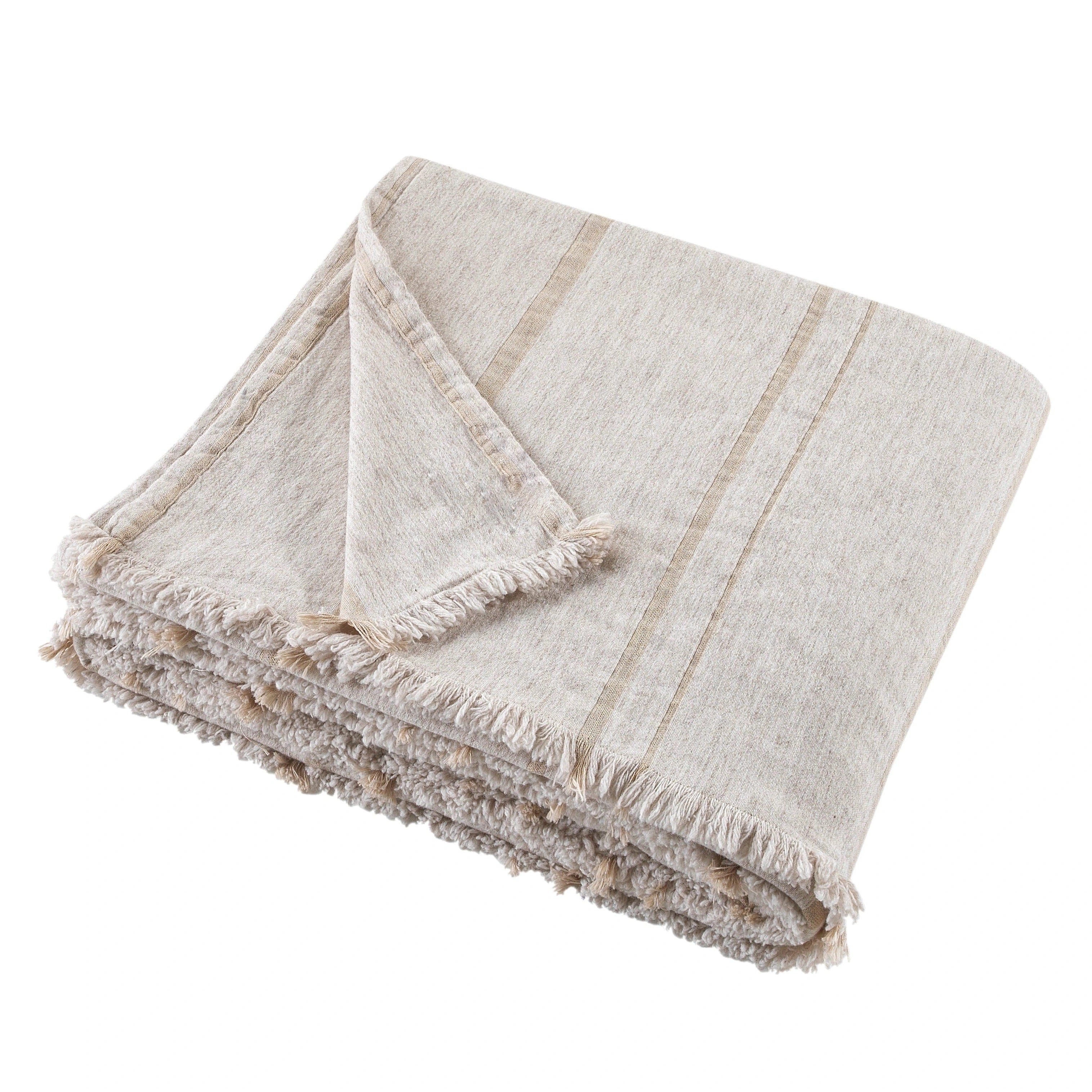 Eliza Turkish Wool and Cotton Blanket