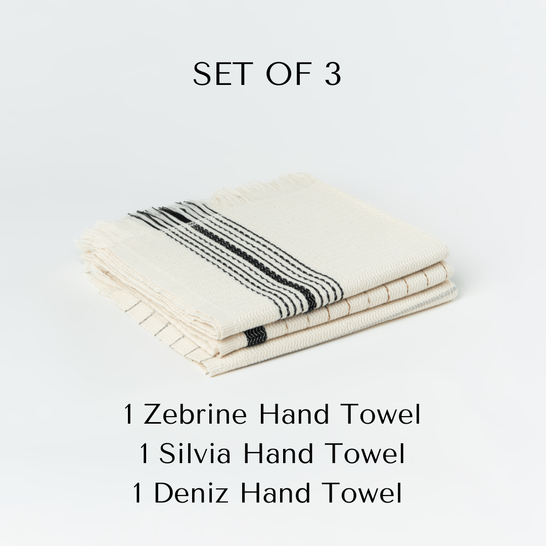 Zebrine-Silvia-Deniz Hand Towels Set