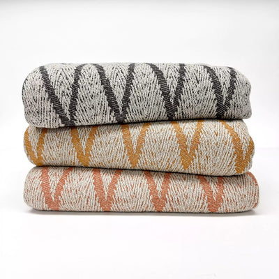 Fahri Zig Zag Pattern Turkish Throw Blanket