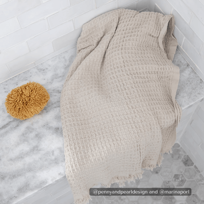 Heena Waffle Weave 100% Turkish Cotton Towel