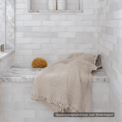 Heena Waffle Weave 100% Turkish Cotton Towel