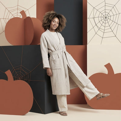 Joy Kimono Robe Outlet - 4-Layer Muslin Cotton