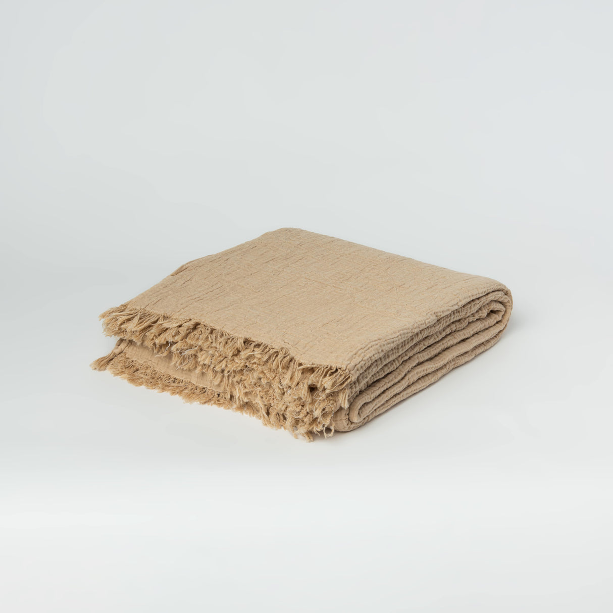 Joy |  Four Layered Crinkle Muslin Bed Cover