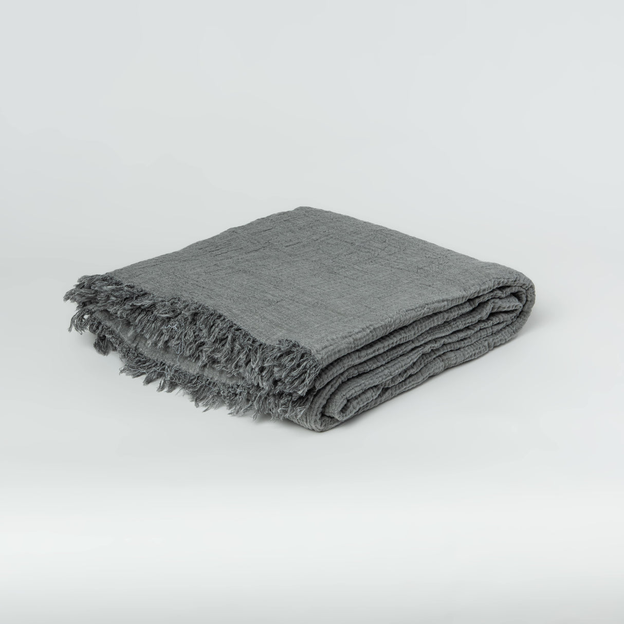 Joy |  Four Layered Crinkle Muslin Bed Cover