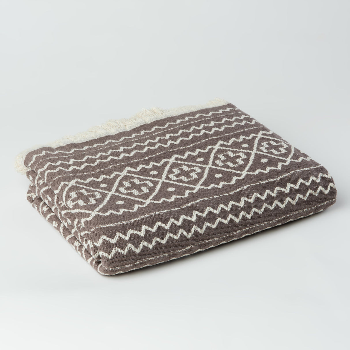 Moon | Geometric Motif Throw Blanket