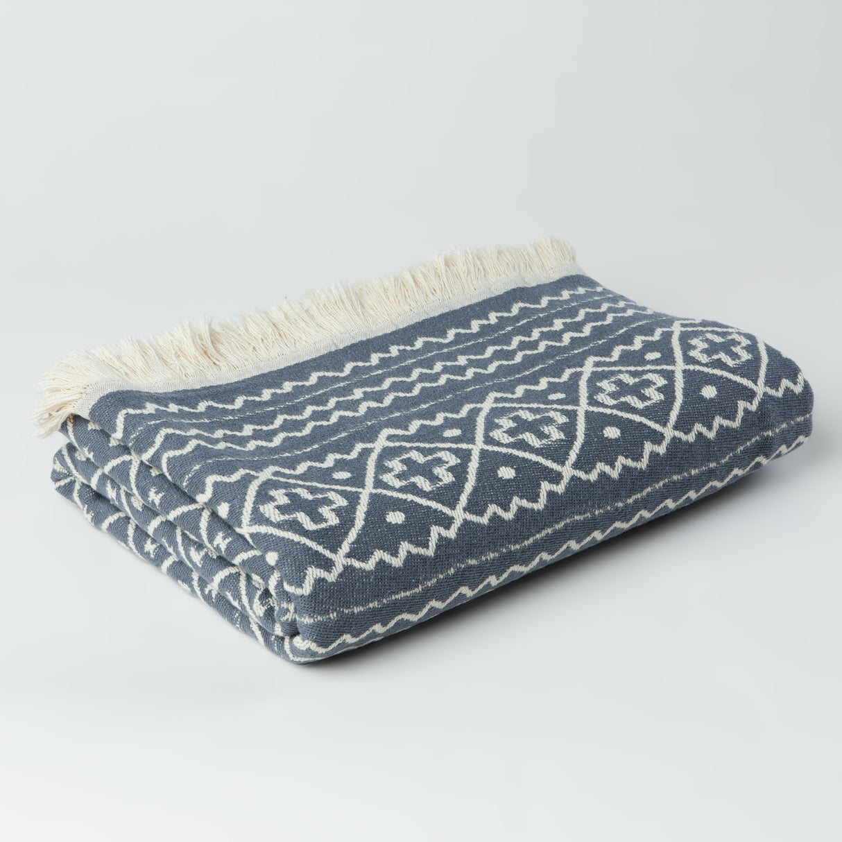 Moon | Geometric Motif Throw Blanket