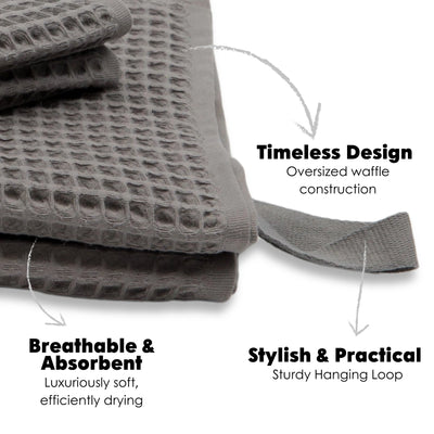 Olivia Waffle Bath Towels