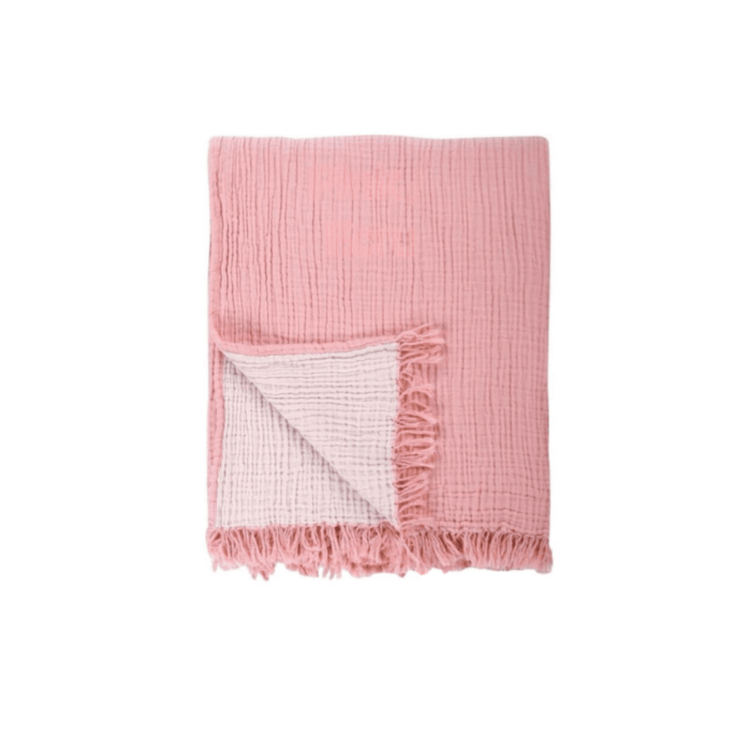 Joy |  Four Layered Crinkle Muslin Bed Cover