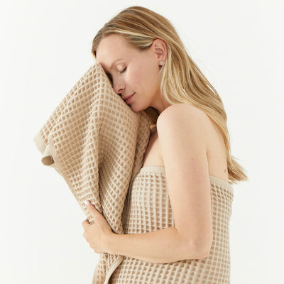 Olivia Waffle Bath Towels