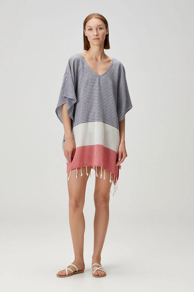 Striped Beach Cover Up