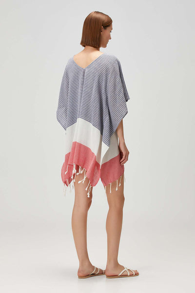 Striped Beach Cover Up