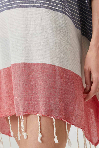 Striped Beach Cover Up