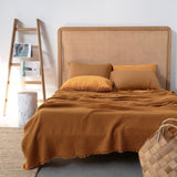 Joy |  Four Layered Crinkle Muslin Bed Cover
