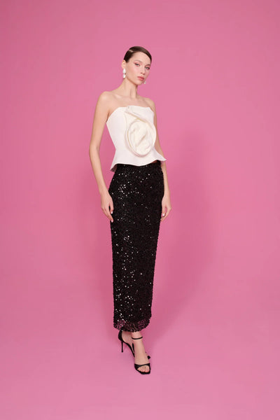 Rosalie Sculptural Bloom Top