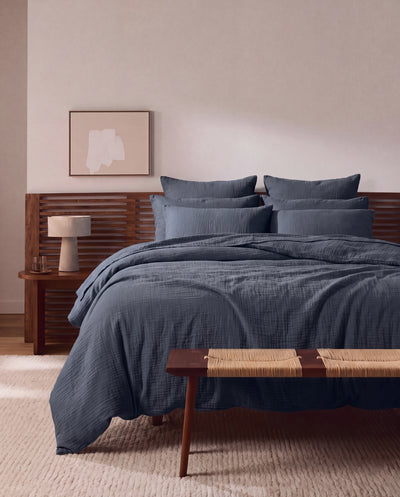 Crinkle Cotton Sham Set - Standard