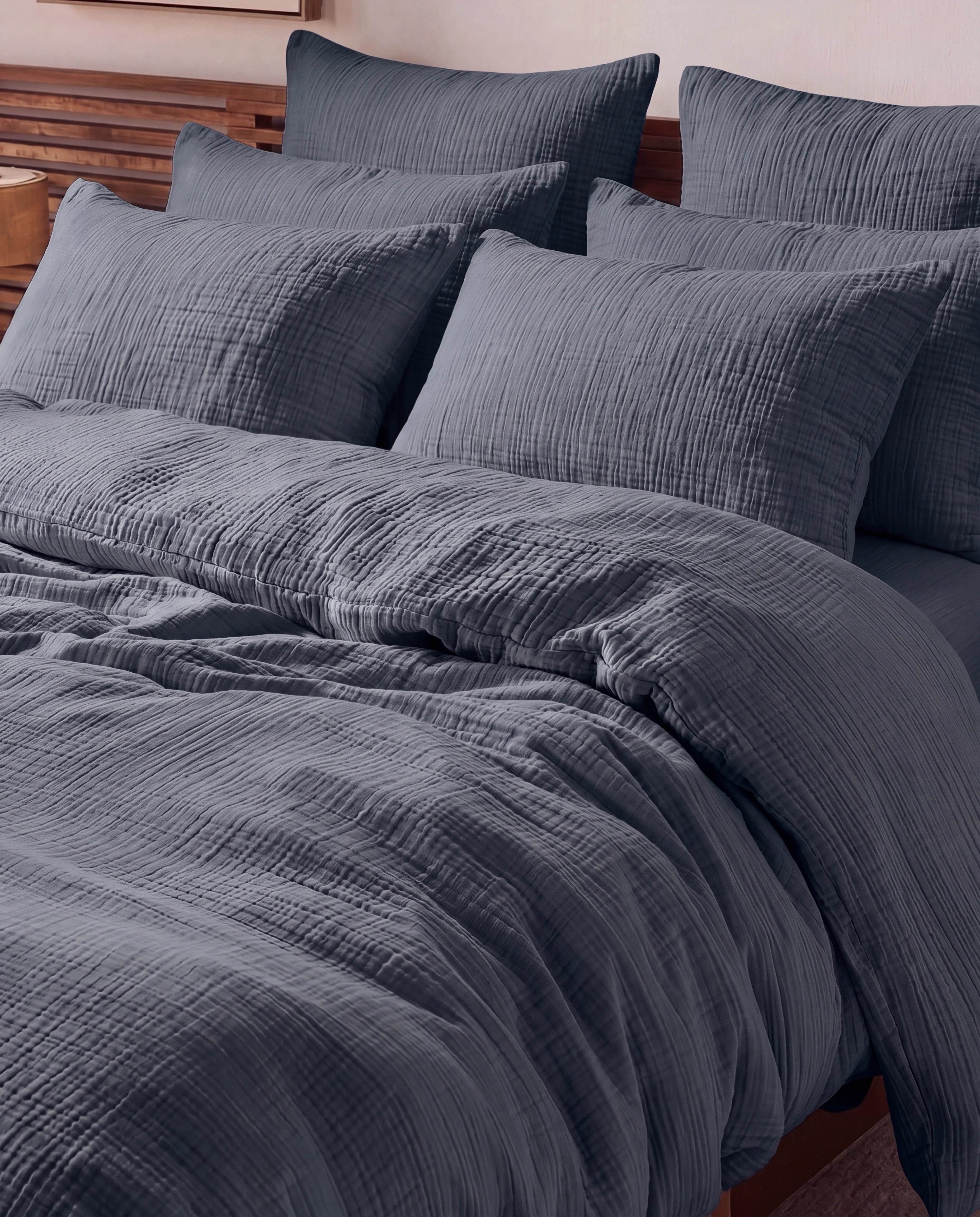 Crinkle Cotton Sham Set - Standard