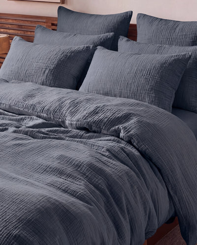 Crinkle Cotton Sham Set - Standard