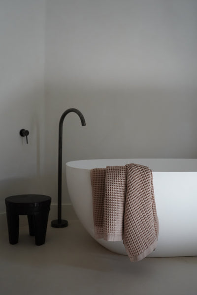 Olivia Waffle Bath Towels