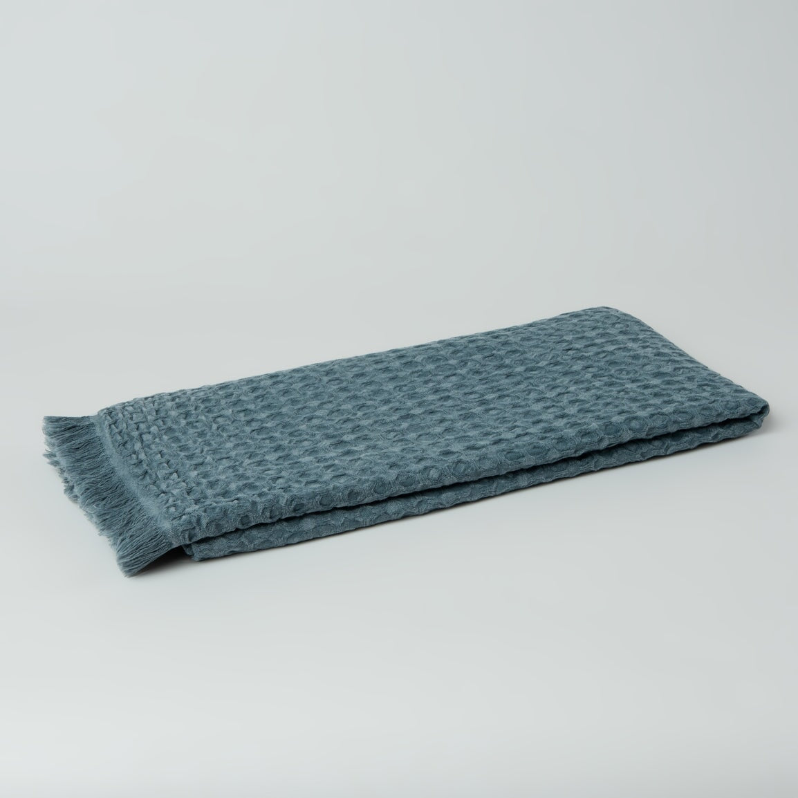 Linda Vintage Waffle Weave Stonewashed 100% Turkish Cotton Bath Towel