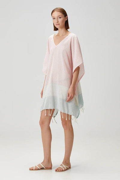 Striped Beach Cover Up