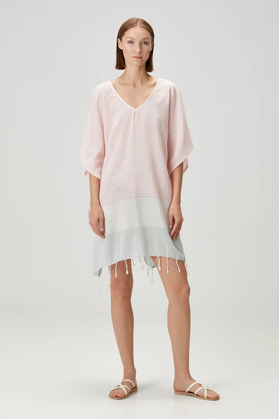 Striped Beach Cover Up
