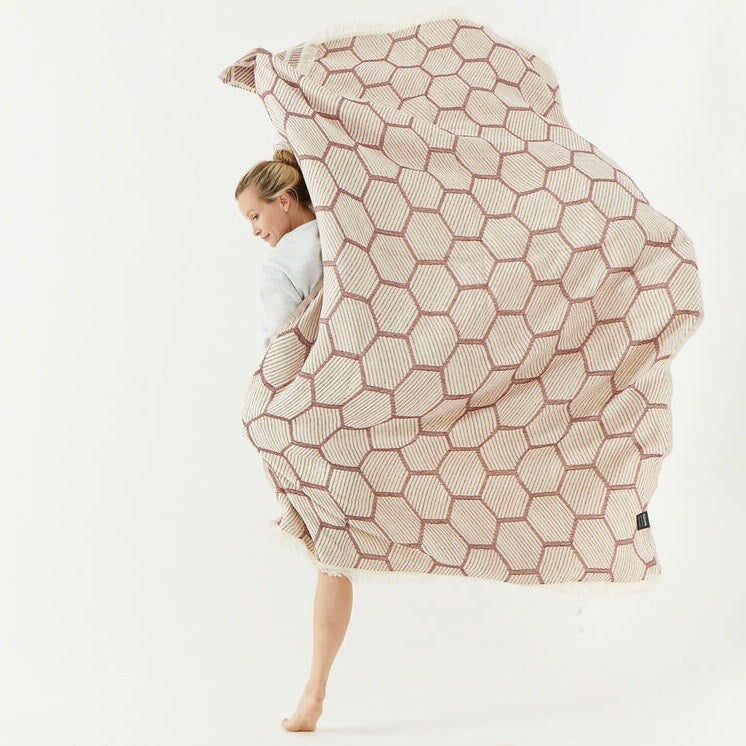 Honeycomb Throw Blanket