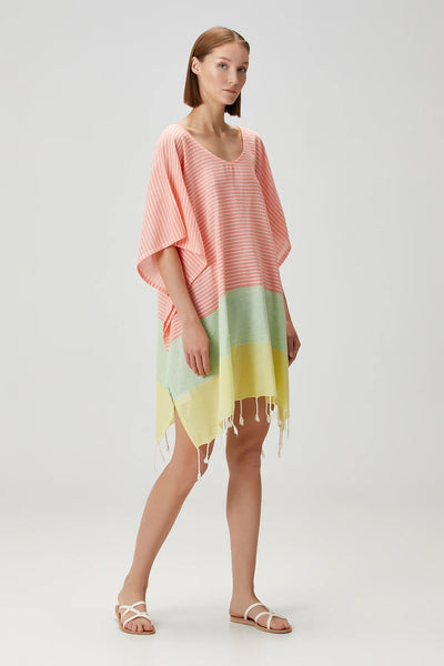 Striped Beach Cover Up
