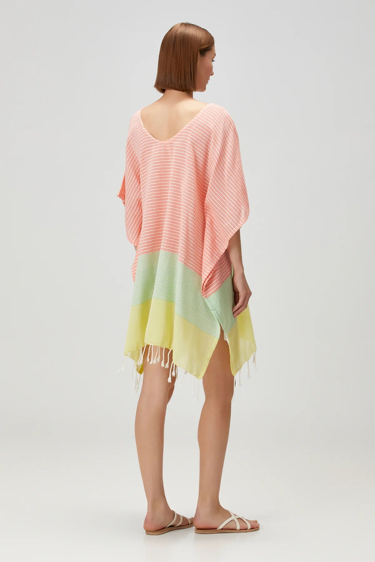 Striped Beach Cover Up