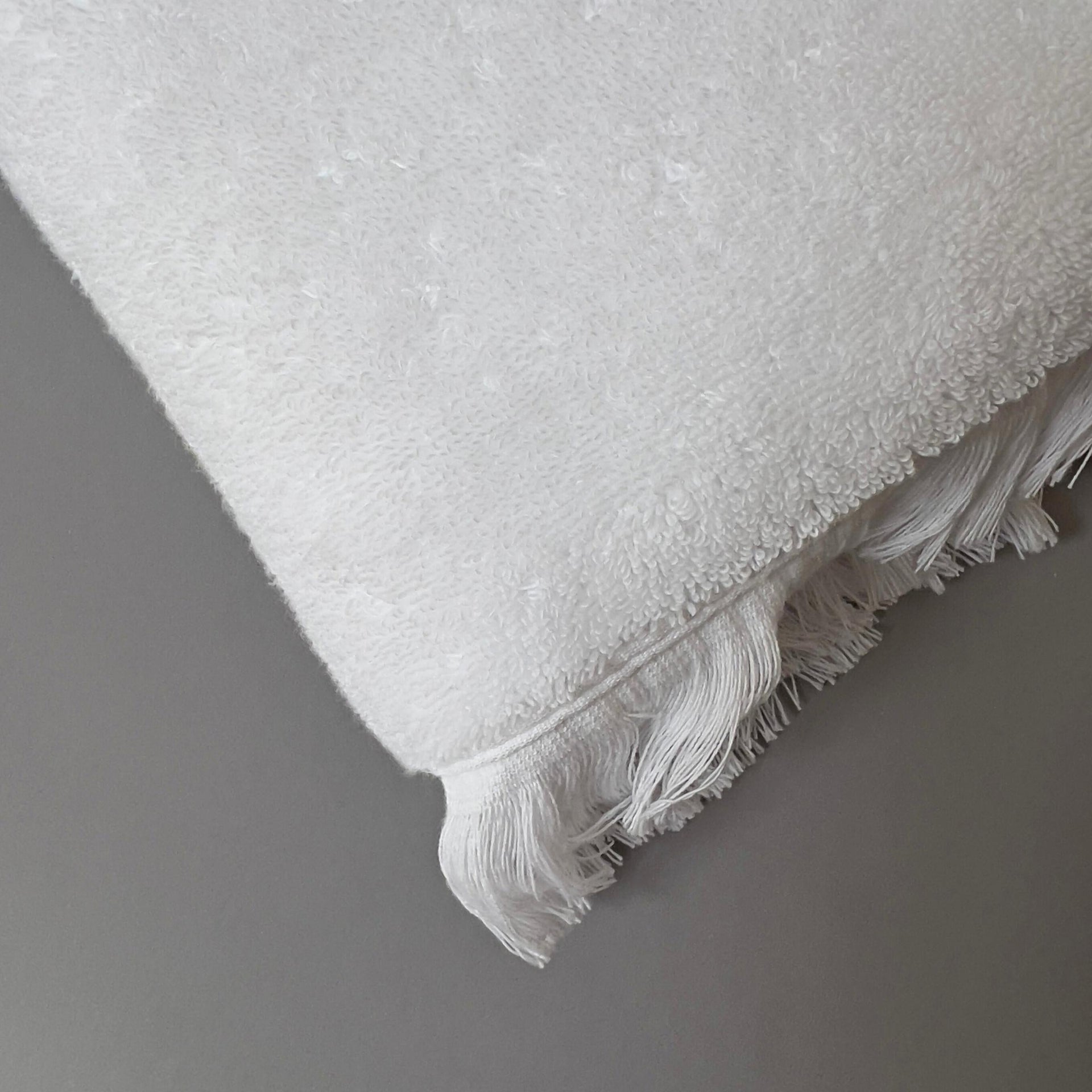 Natalie Luxury Hand Towel | White