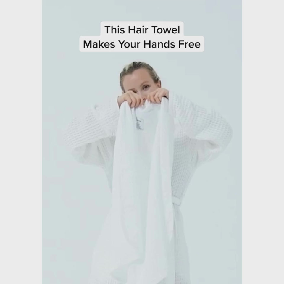 The Raftyn Waffle Weave Hair Towel