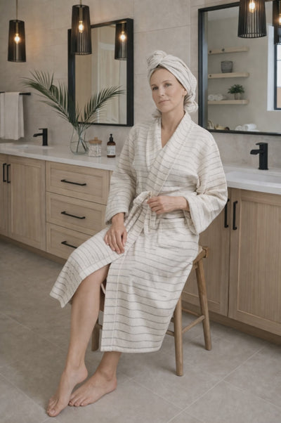 Deniz Unisex Cotton Bathrobe
