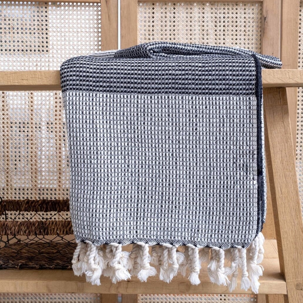 Toprak 100% Cotton Turkish Throw Blanket