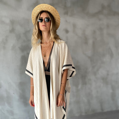 Silvia & Zebrine Beach Kimonos