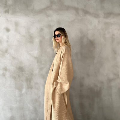 Joy 4- Layered Kimono Robe - 100% Turkish Cotton