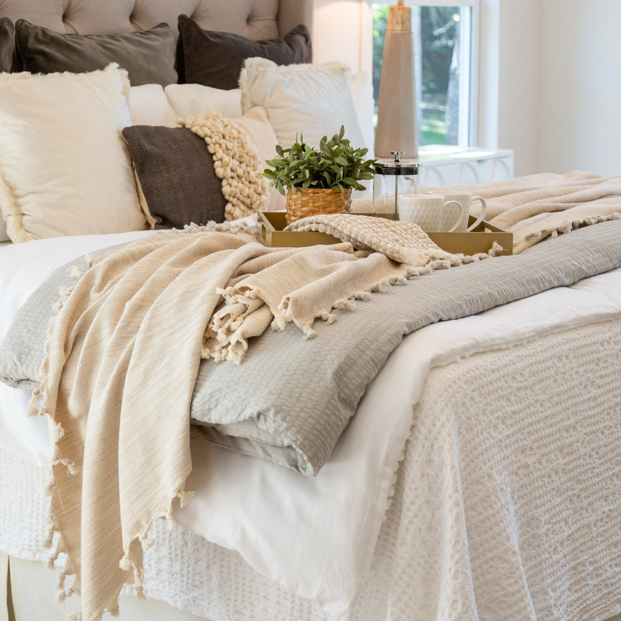 Kuzu Handwoven Pillow