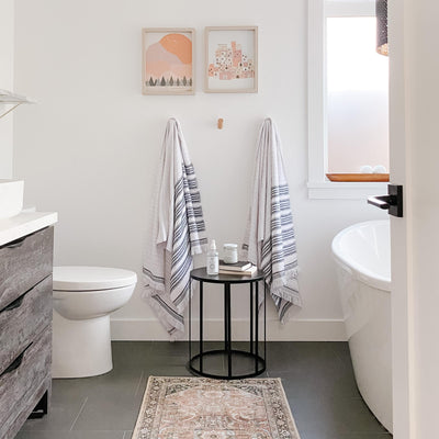 Nadine Terry-Sided 100% Cotton Turkish Towel