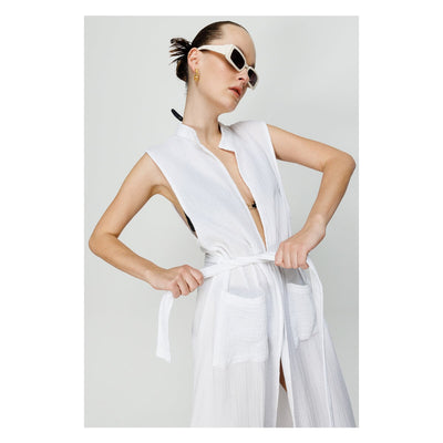 Manuela Sleeveless Kimono and Beach Cover Up