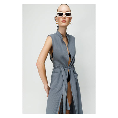 Manuela Sleeveless Kimono and Beach Cover Up