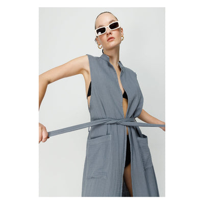 Manuela Sleeveless Kimono and Beach Cover Up