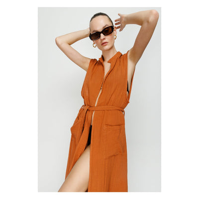 Manuela Sleeveless Kimono and Beach Cover Up