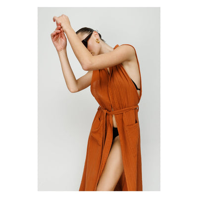 Manuela Sleeveless Kimono and Beach Cover Up