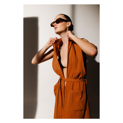 Manuela Sleeveless Kimono and Beach Cover Up