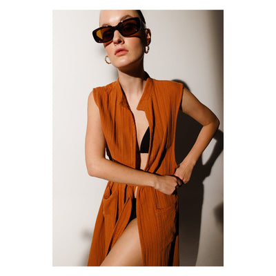 Manuela Sleeveless Kimono and Beach Cover Up