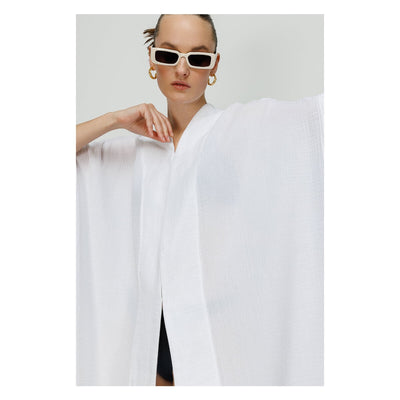 Cara V Neck Kaftan Kimono Robe and Beach Cover Up