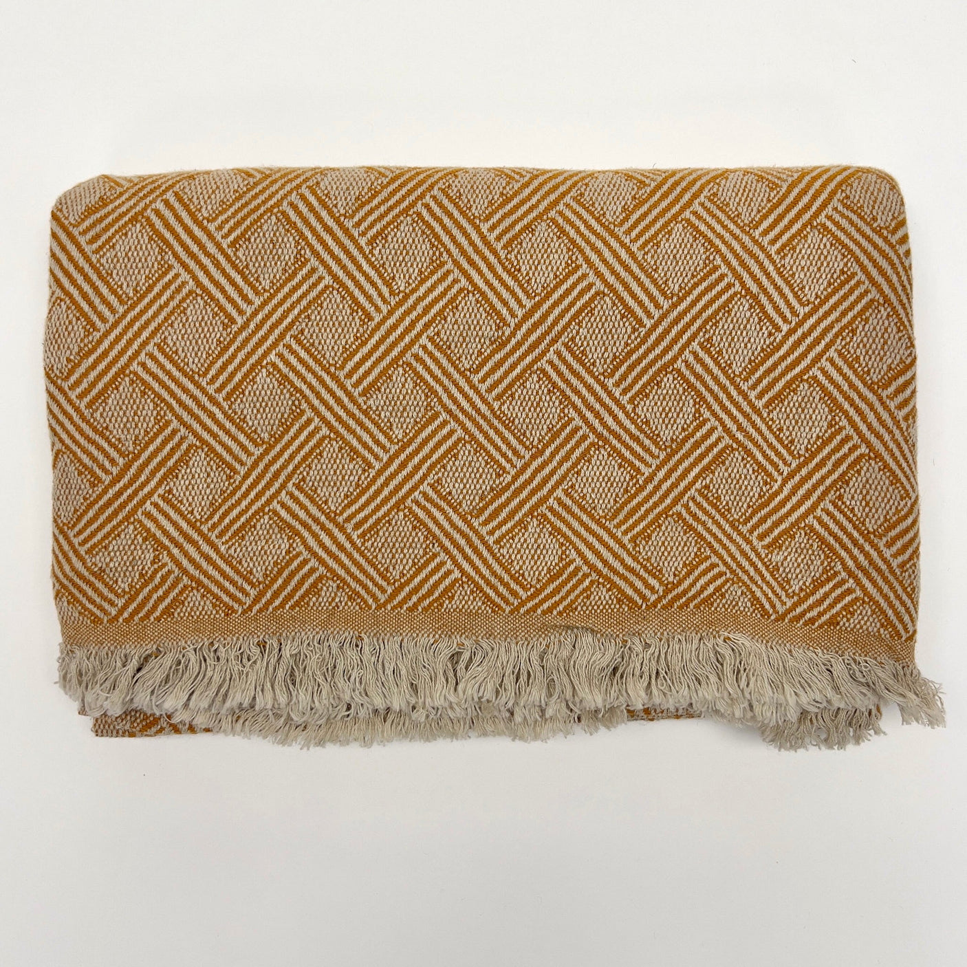 Ross Linen and Cotton Turkish Throw Blanket