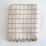 Naz | 100% Turkish Cotton XL Throw Blanket - The Loomia